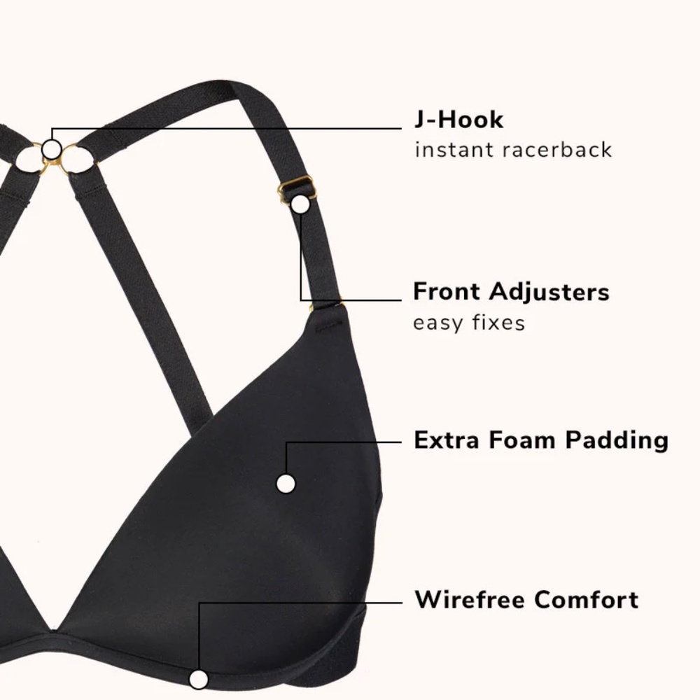 LIVELY The Deep V No-Wire Push-Up Bra - Picture 8 of 12